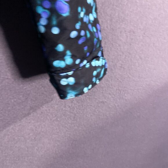 champion girls puffer jacket xs rain small black blue polka dot thick - Picture 9 of 10